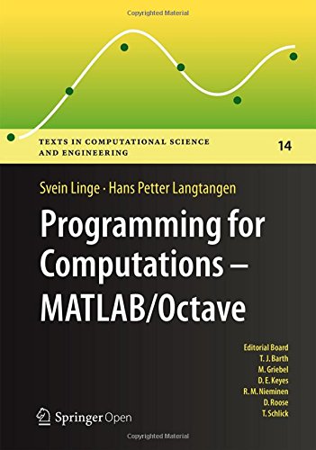 Large book cover: Programming for Computations - MATLAB/Octave