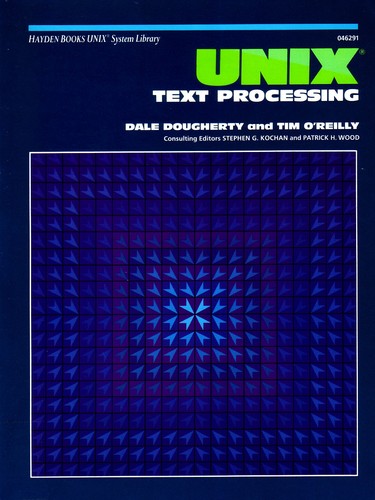 Large book cover: UNIX Text Processing