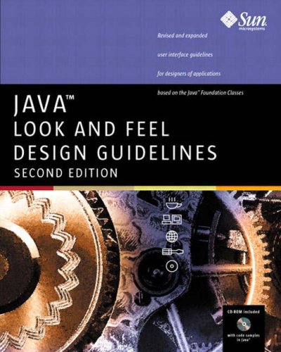 Large book cover: Java Look and Feel Design Guidelines, 2nd Edition