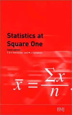 Large book cover: Statistics at Square One