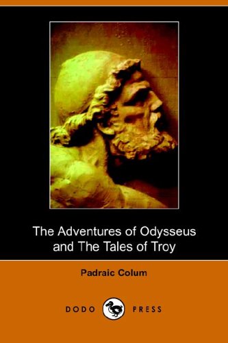 Large book cover: The Adventures of Odysseus and Tales of Troy