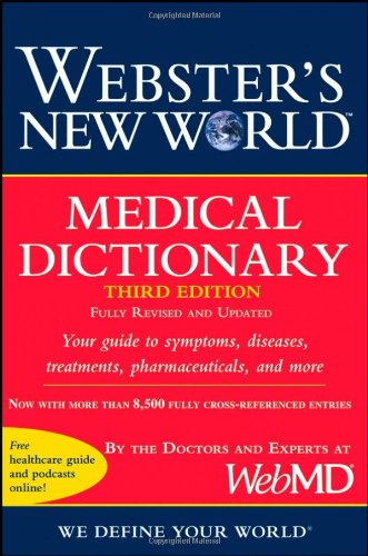 Large book cover: Webster's New World Medical Dictionary