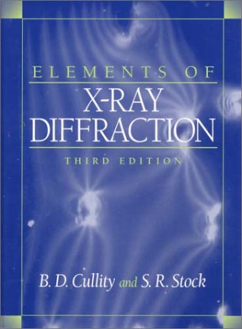 Large book cover: Elements of X-Ray Diffraction