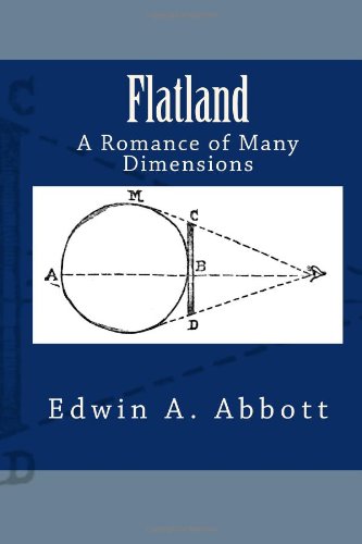 Large book cover: Flatland: A Romance of Many Dimensions