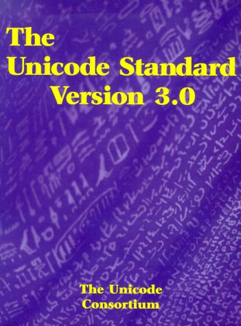 Large book cover: The Unicode Standard, Version 3.0