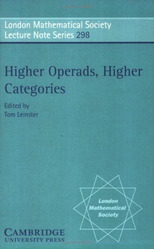 Large book cover: Higher Operads, Higher Categories