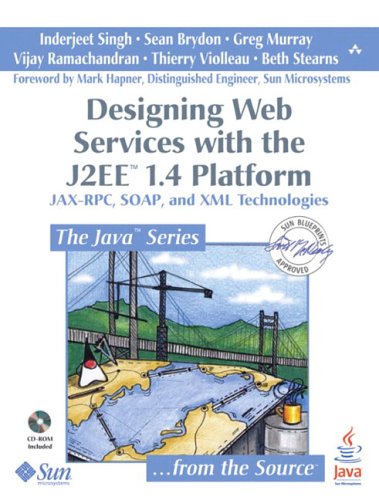 Large book cover: Designing Web Services with the J2EE 1.4 Platform