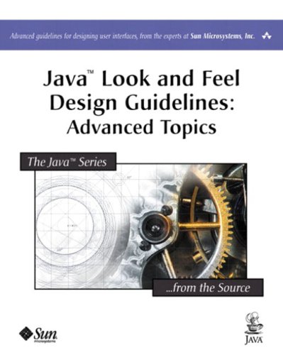 Large book cover: Java Look and Feel Design Guidelines: Advanced Topics