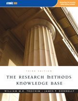 Large book cover: The Research Methods Knowledge Base