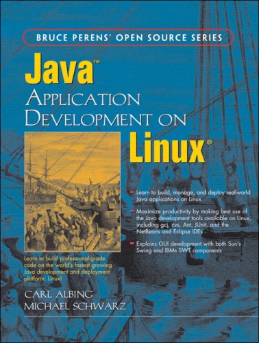 Large book cover: Java Application Development on Linux