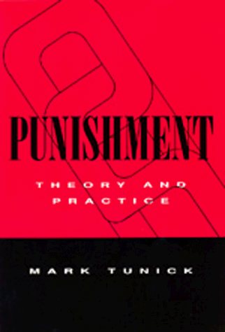 Large book cover: Punishment: Theory and Practice