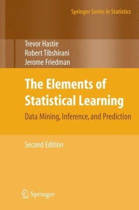Large book cover: The Elements of Statistical Learning: Data Mining, Inference, and Prediction