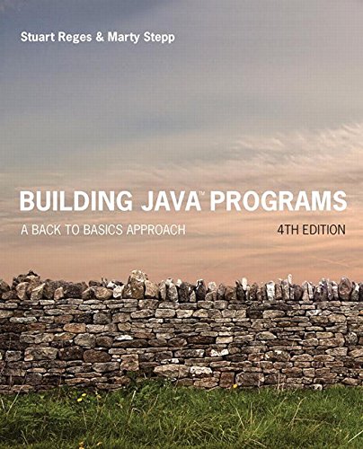 Large book cover: Building Java Programs