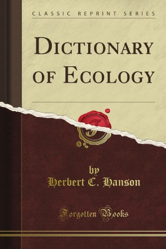 Large book cover: Dictionary of Ecology