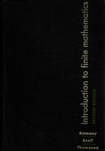 Large book cover: Introduction To Finite Mathematics