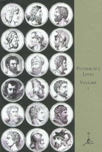 Large book cover: Lives of the Noble Grecians and Romans