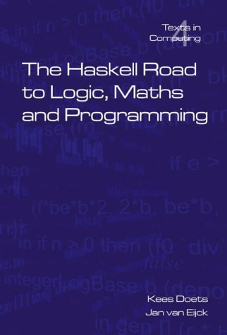 Large book cover: The Haskell Road to Logic, Maths and Programming