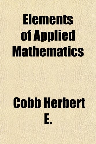 Large book cover: Elements of Applied Mathematics