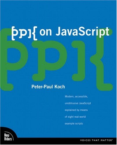 Large book cover: ppk on JavaScript