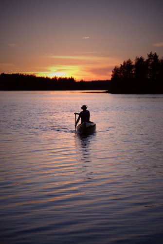 Large book cover: Canoeing in the Wilderness
