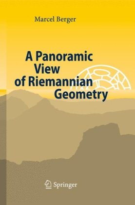 Large book cover: A Panoramic View of Riemannian Geometry