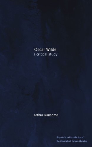 Large book cover: Oscar Wilde: A Critical Study