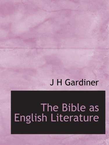 Large book cover: The Bible as English Literature