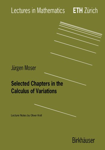 Large book cover: Selected Chapters in the Calculus of Variations