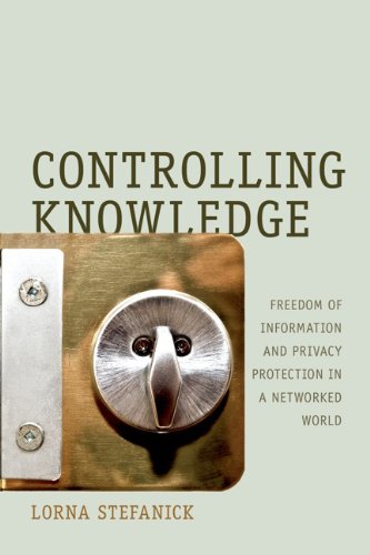 Large book cover: Controlling Knowledge: Freedom of Information and Privacy Protection in a Networked World