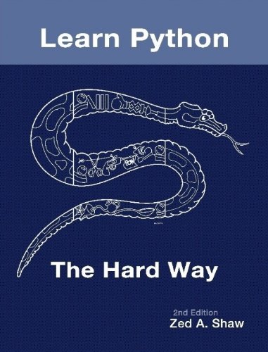 Large book cover: Learn Python The Hard Way