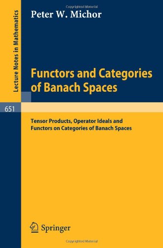Large book cover: Functors and Categories of Banach Spaces