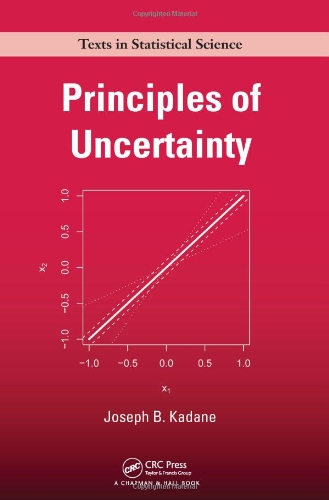 Large book cover: Principles of Uncertainty