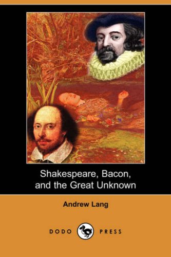 Large book cover: Shakespeare, Bacon and the Great Unknown