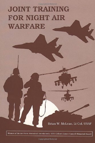 Large book cover: Joint Training for Night Air Warfare