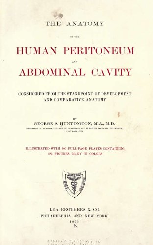 Large book cover: The Anatomy of the Human Peritoneum and Abdominal Cavity