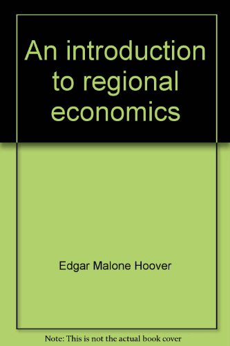 Large book cover: An Introduction to Regional Economics